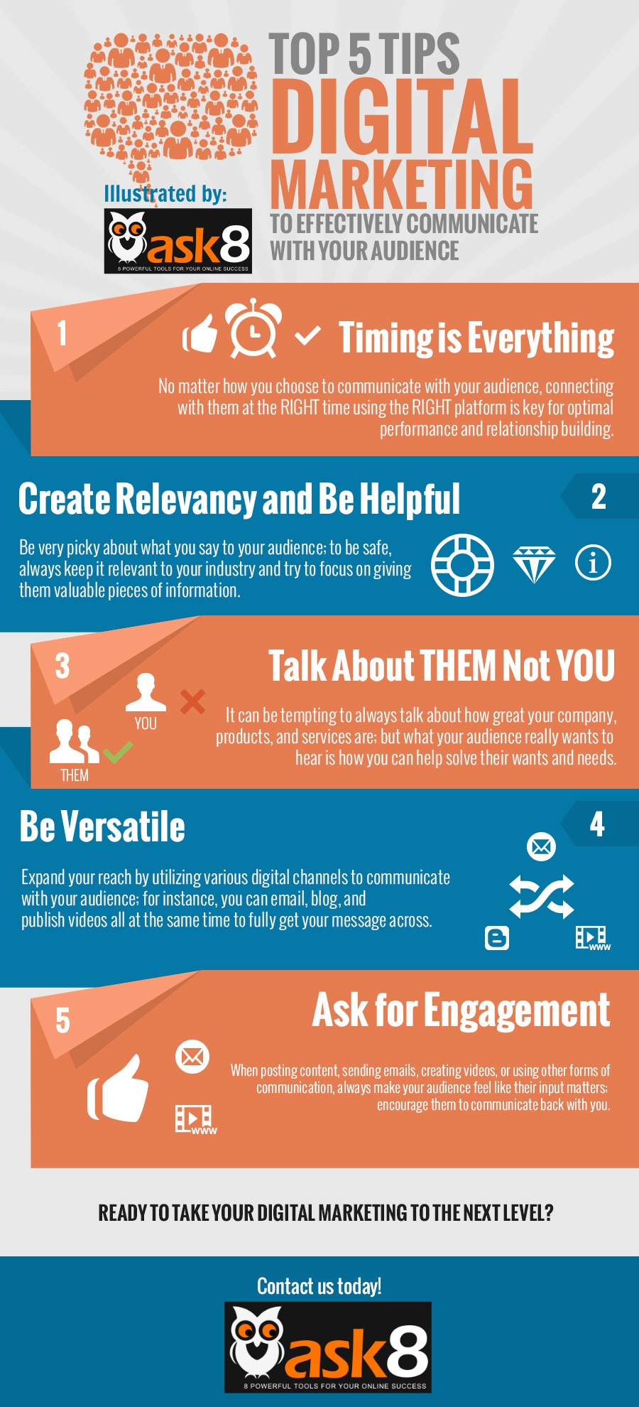 TOP 5 Digital Marketing Tips To Effectively Communicate With Your Audience.