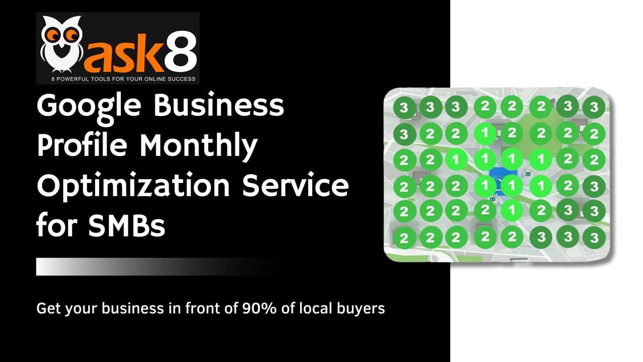 Monthly Google Business Profile Management by Ask8